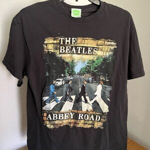 The Beatles Black Graphic Tee